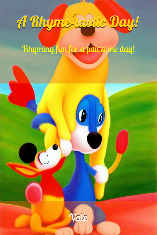 Cover for A Rhyme-tastic Day!