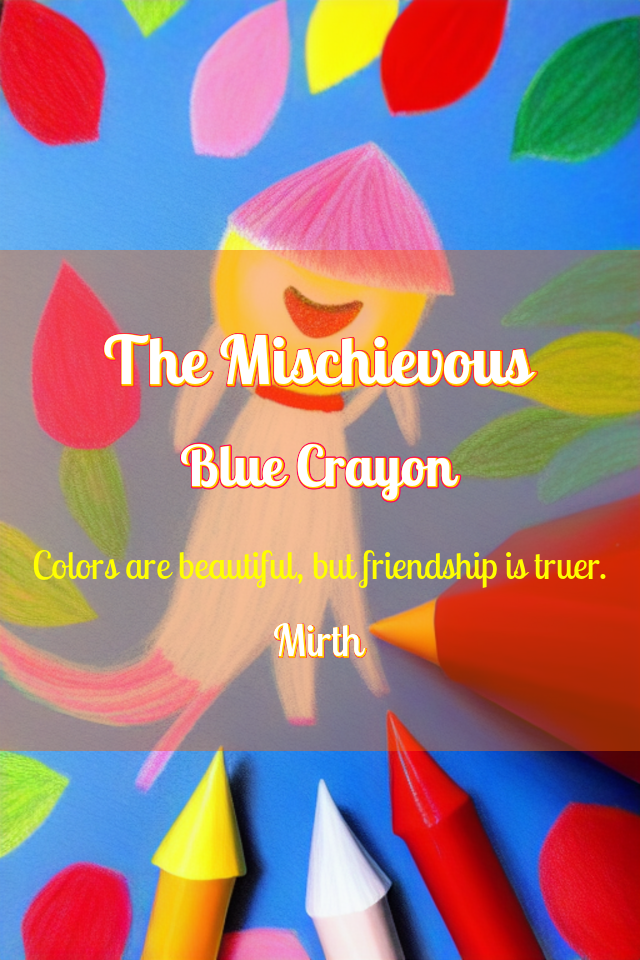 Cover for The Mischievous Blue Crayon